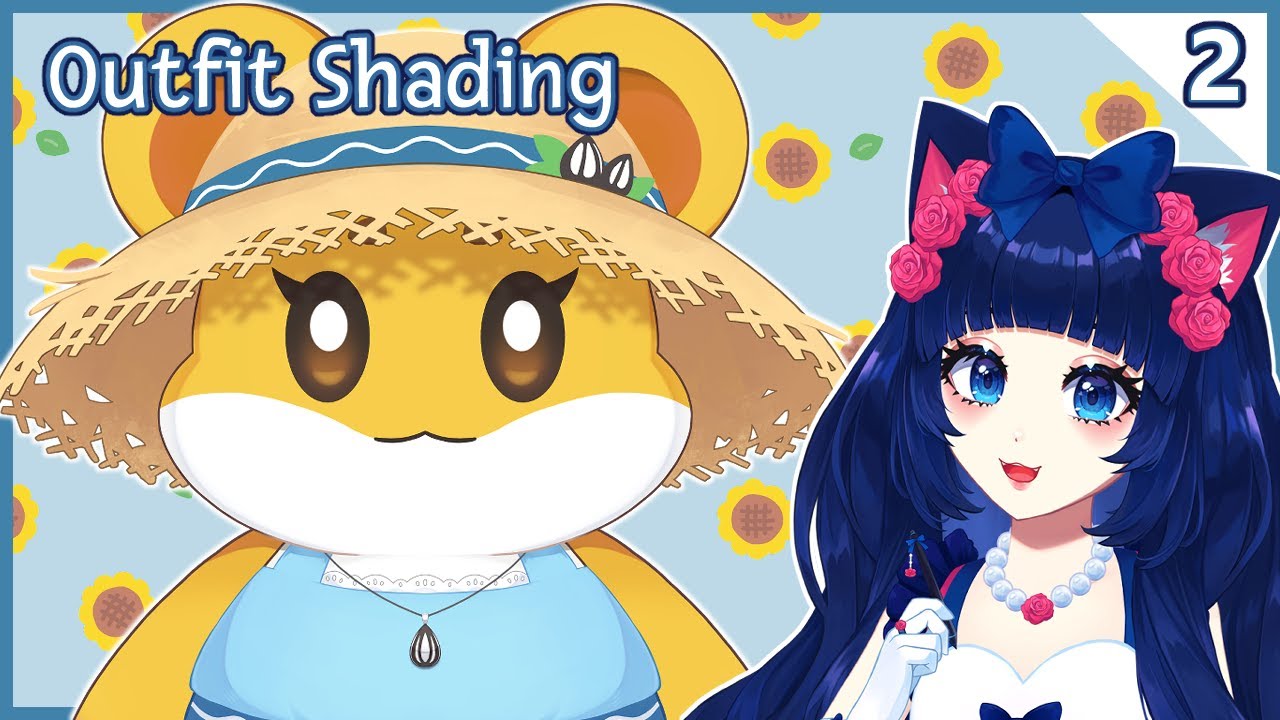 Shading my Large Hamster VTuber Child [Art VOD]