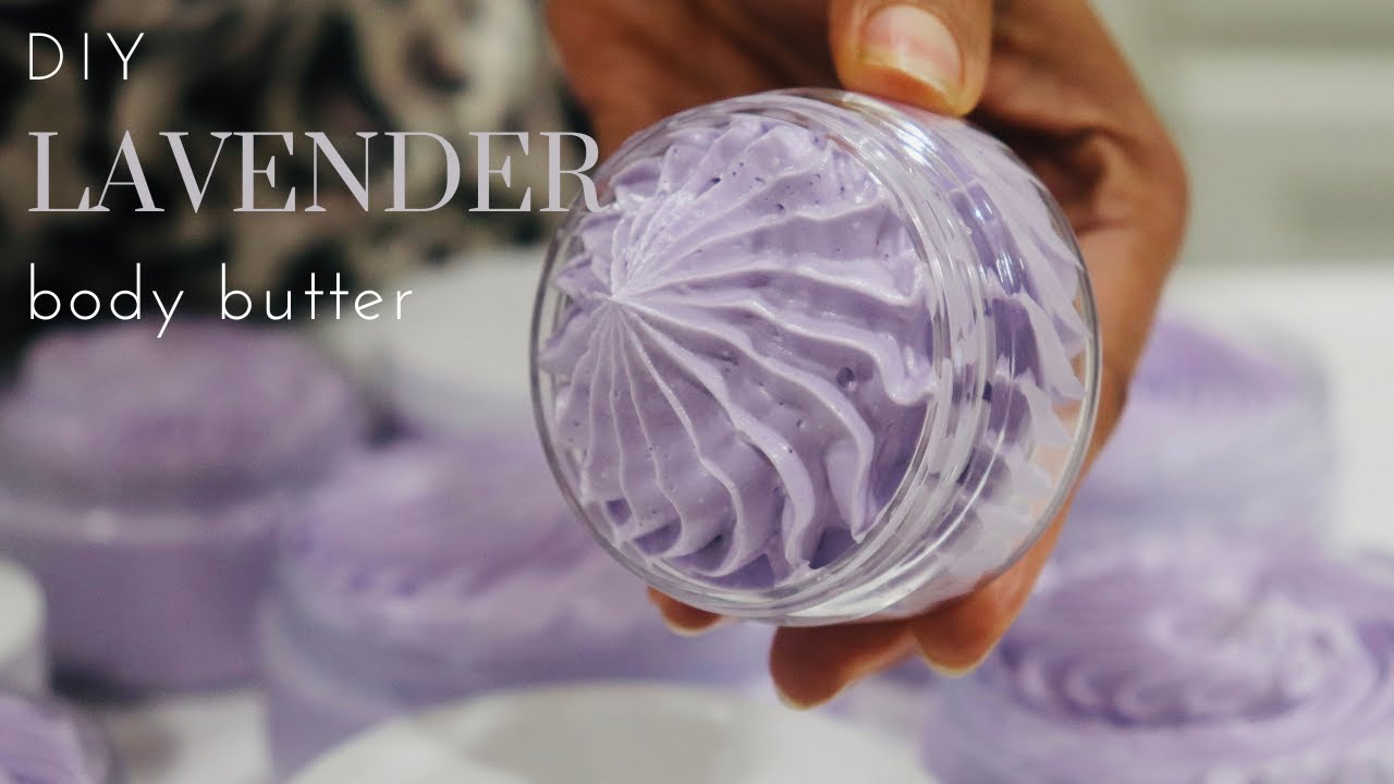 DIY WHIPPED BODY BUTTER  / HOMEMADE LAVENDER BODY BUTTER / YOUTHFUL AND GLOWING SKIN / #allnatural