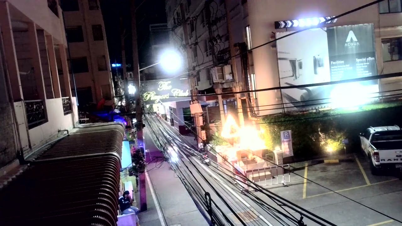 Soi Honey at Night.  Pattaya. Thailand. Raw Footage. Can be used by anyone