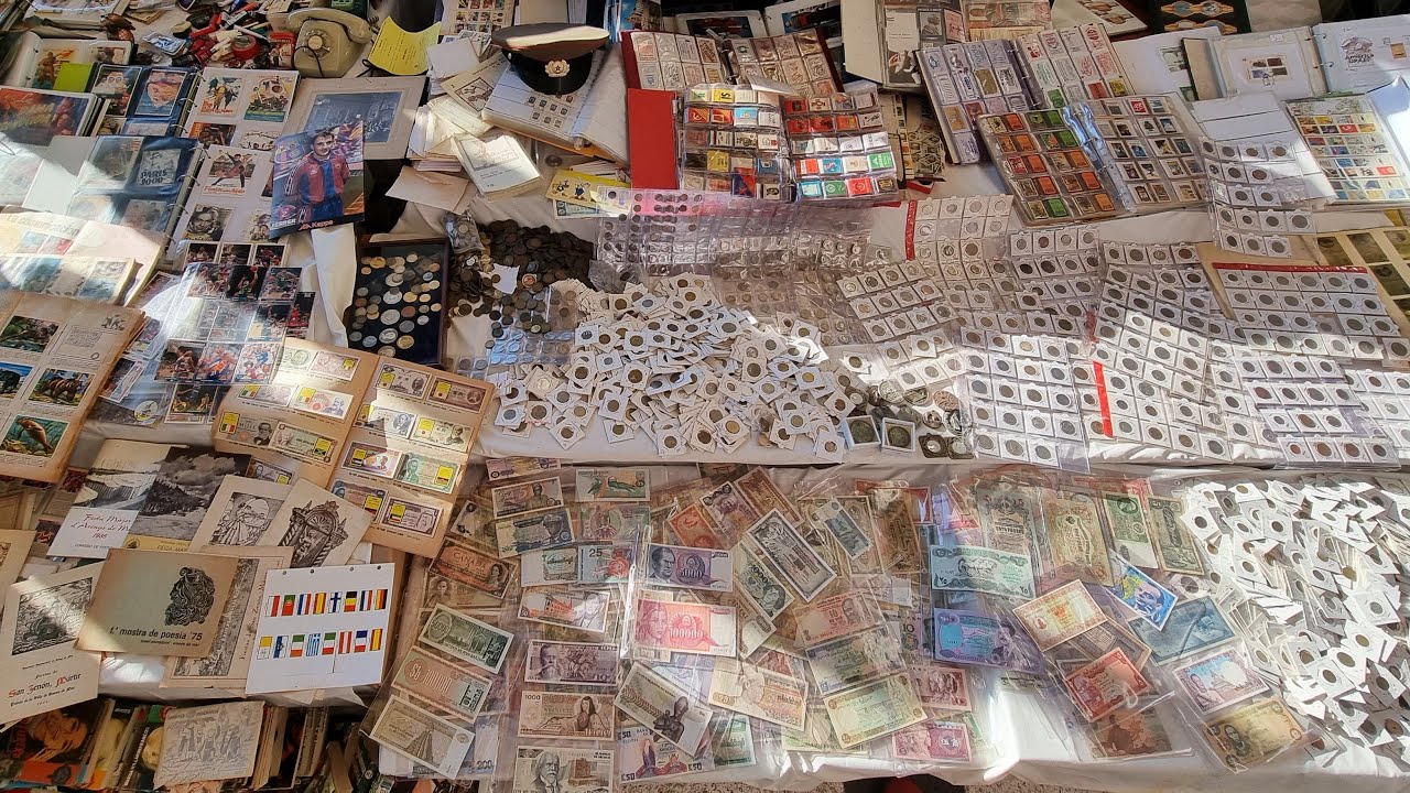 SALE UN LOTE ESPECTACULAR DE MONEDAS Y BILLETES, SUBASTA EN EL MERCADO DE LOS ENCANTES, ELS ENCANTS