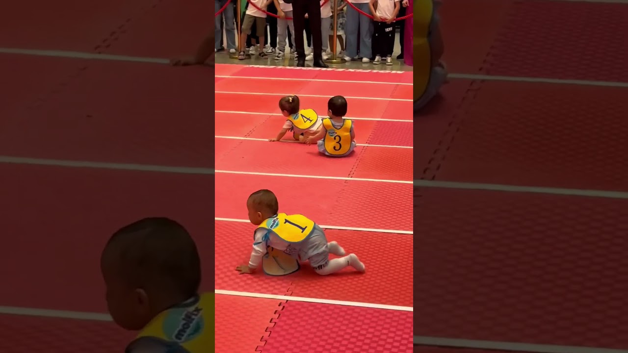 Ele venceu a corrida de BEB&Ecirc;S! #curioso #incr&iacute;vel #interessante