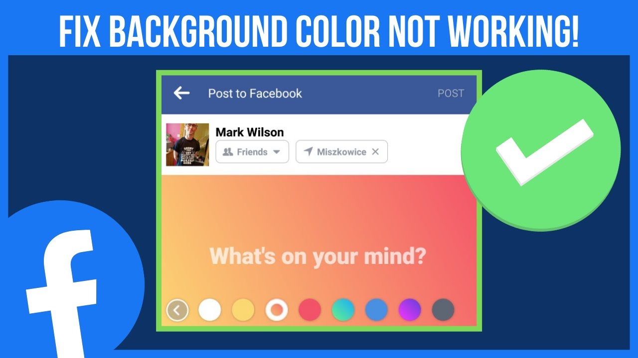 FACEBOOK BACKGROUND COLOR NOT WORKING FIX | Fix Background Color Not Working On Facebook
