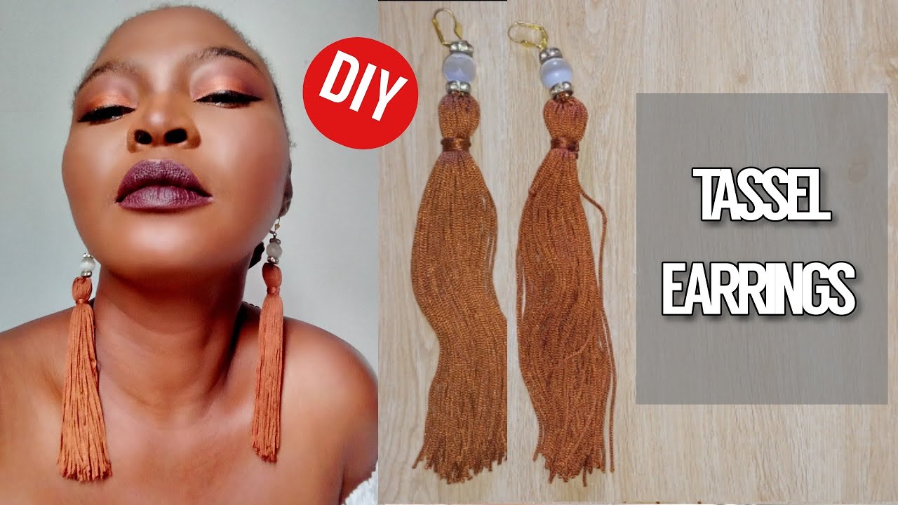 DIY Instagram Trending Tassel Earrings #tasselearring #idyearrings #diy #craft