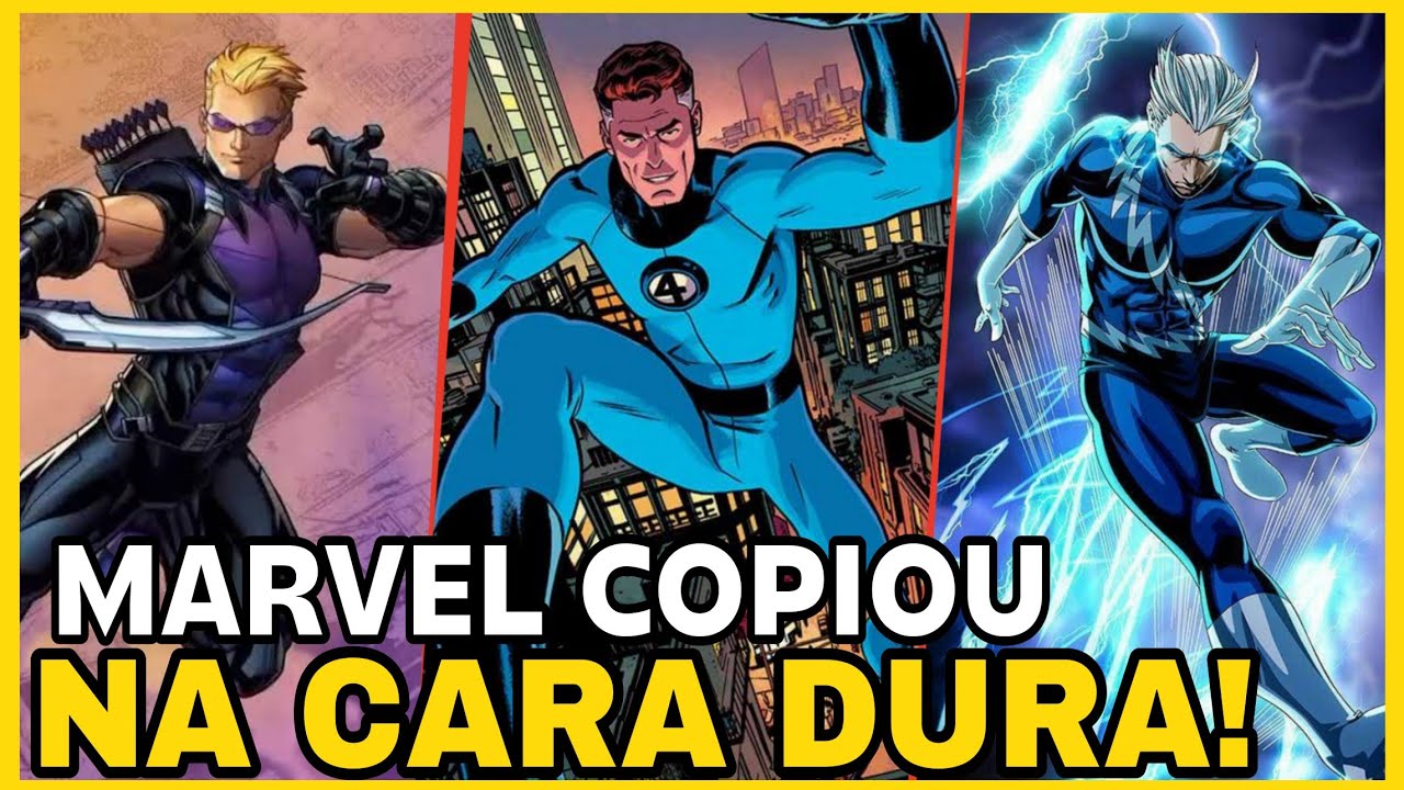 OS PERSONAGENS QUE A MARVEL COPIOU DA DC!