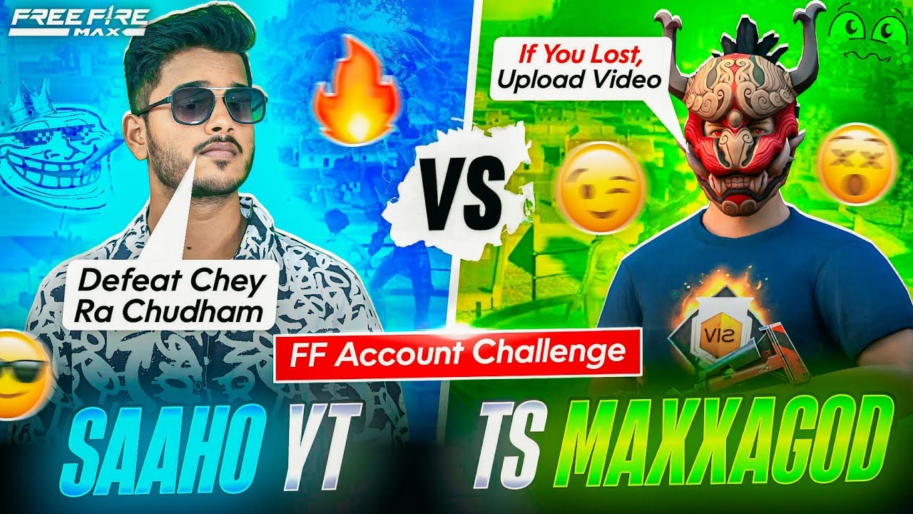 SAAHO YT VS TS MAXXAGOD 👑 PC vs MOBILE #1v1 #freefiretelugu