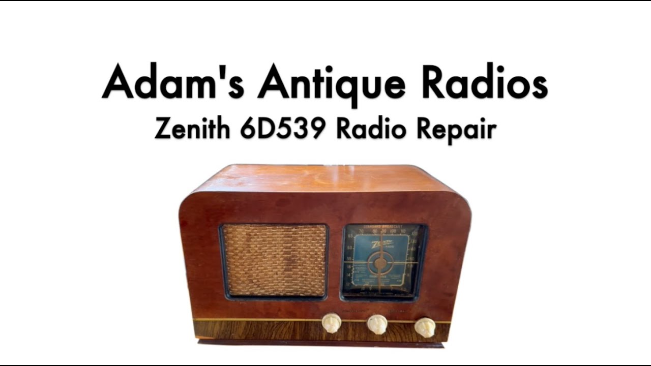 1941 Zenith 6D539 Antique Radio Repair
