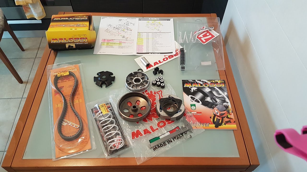 Kit Trasmissione Malossi multivar 2000 con cinghia e Frizione Malossi fly clutch - Subtitled
