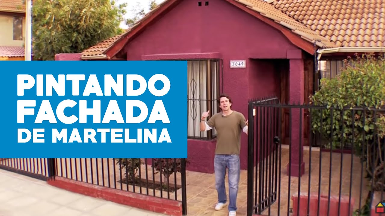 Cómo pintar una fachada de martelina