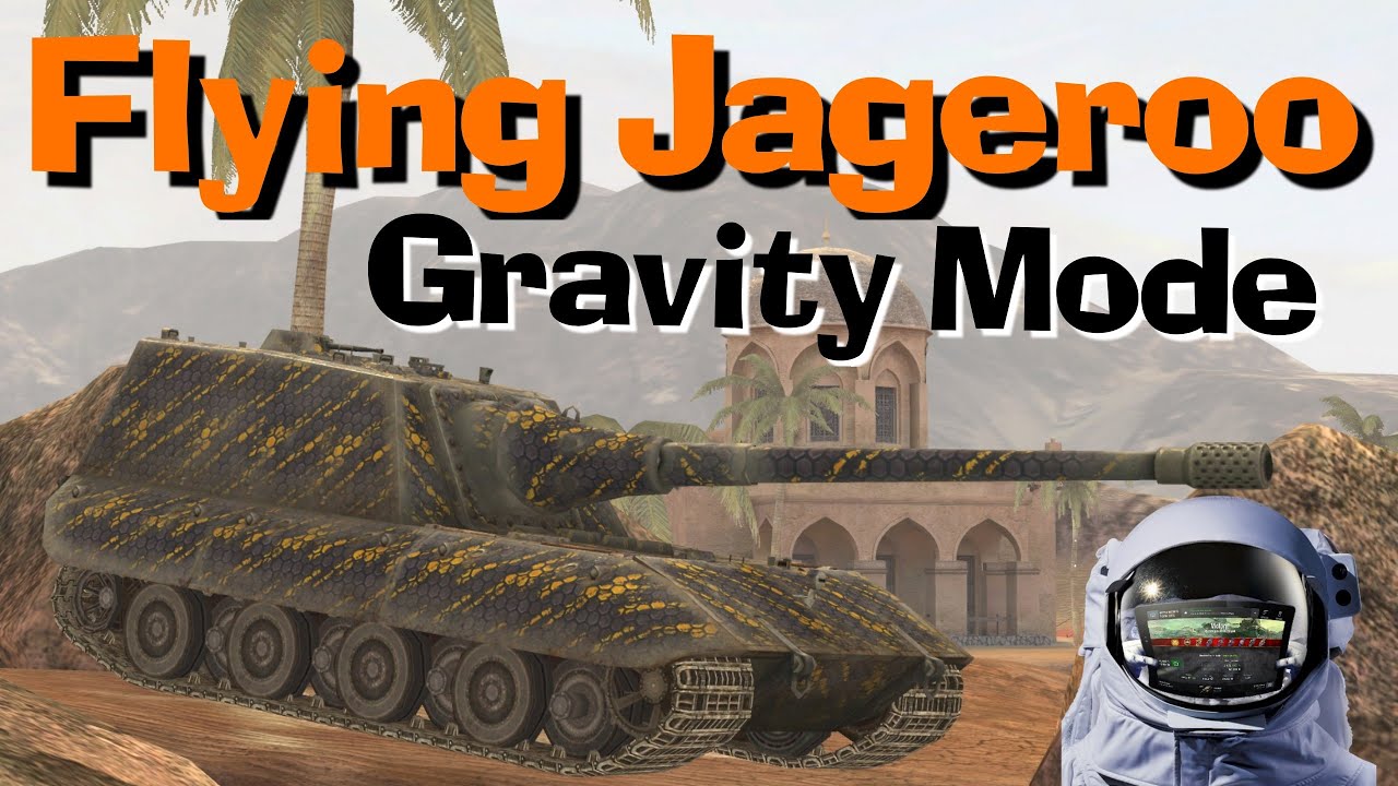 WOT Blitz Jg. Pz. E100 in Gravity Mode || Flying Jageroo