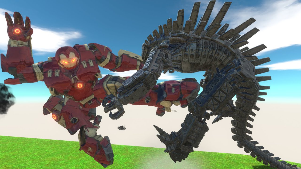 MECHAGODZILLA 2021 vs HULKBUSTER - Animal Revolt Battle Simulator