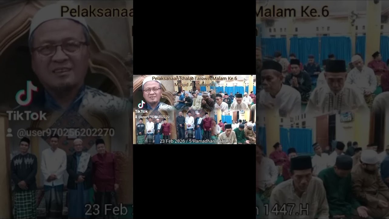 Shalat Isya Dan Tarowih.Ke.6 Ramadhan 1447.H》Masjid Al Muhajirin Pakansari》23/02/2026