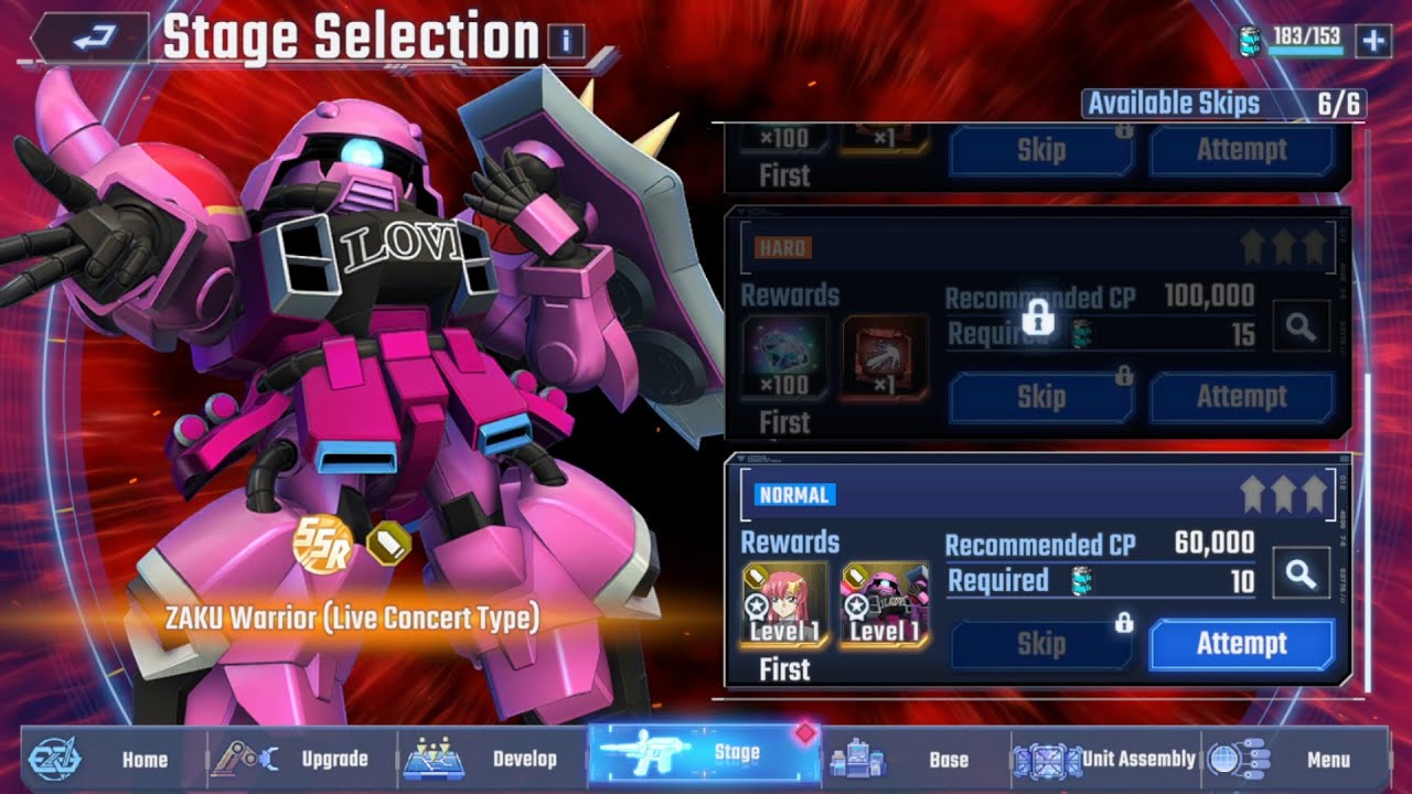 Fierce Enemy Assault Zaku Warrior (Live Concert Type) - SD Gundam G Generation