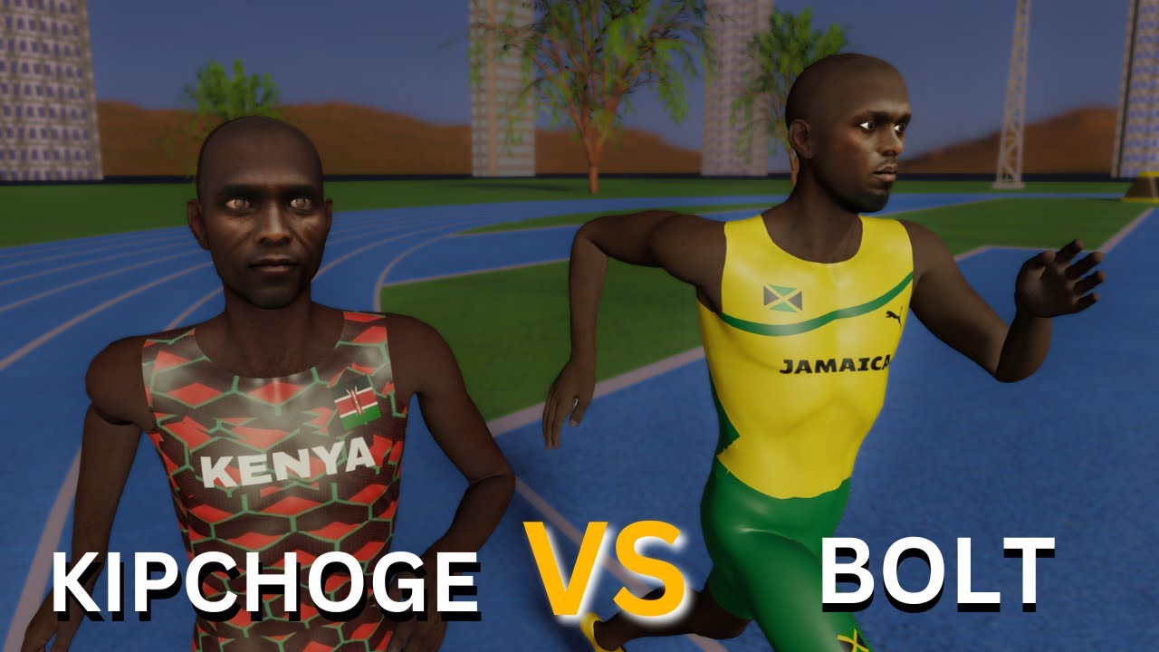 USAIN BOLT VS ELIUD KIPCHOGE 600M Speed Comparison