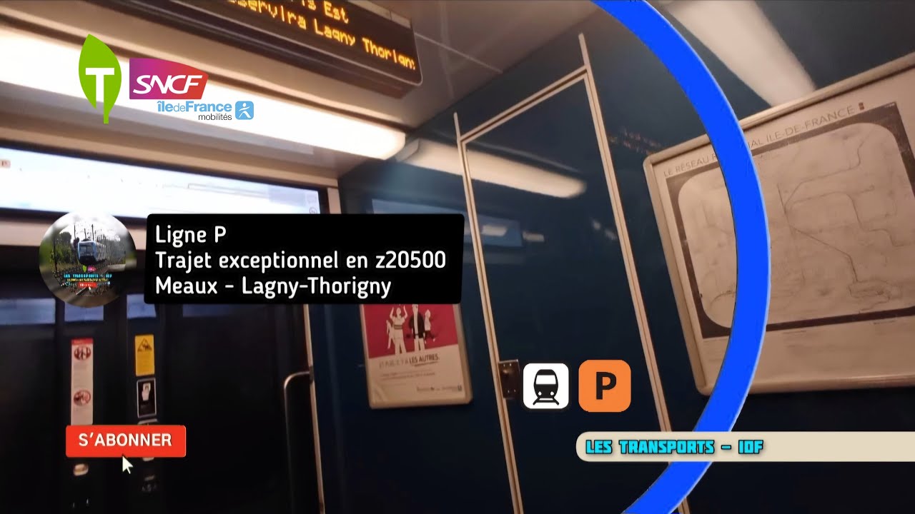 Ligne P - Trajet exceptionnel en z20500 , Meaux - Lagny-Thorigny