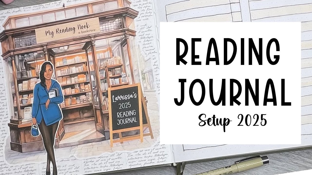 2025 Reading Journal Setup - Archer & Olive - 8 x 8 Square Journal