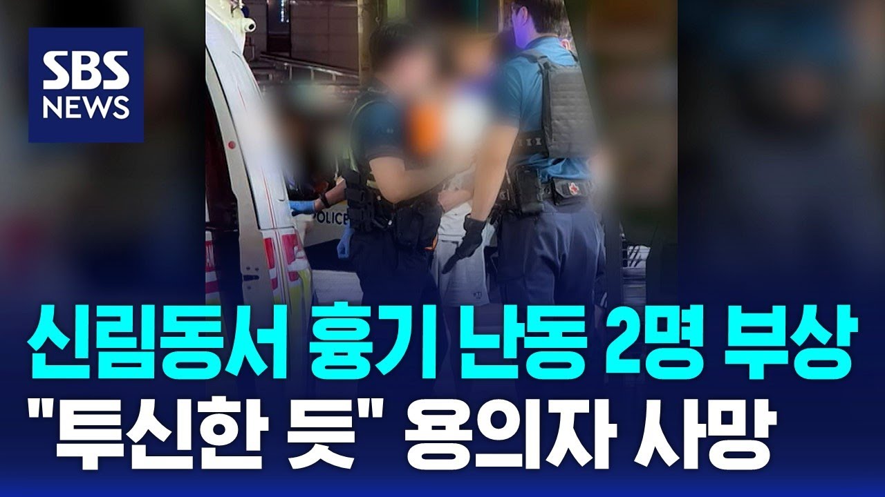 신림동서 흉기 난동 2명 부상…