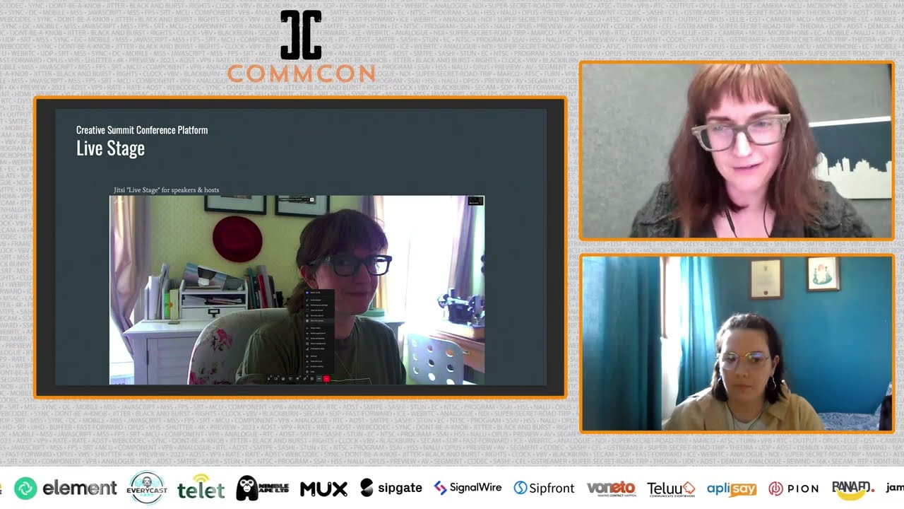 A case-study of a Matrix / Jitsi / PeerTube-based virtual conference - Máirín Duffy & Emma Kidney