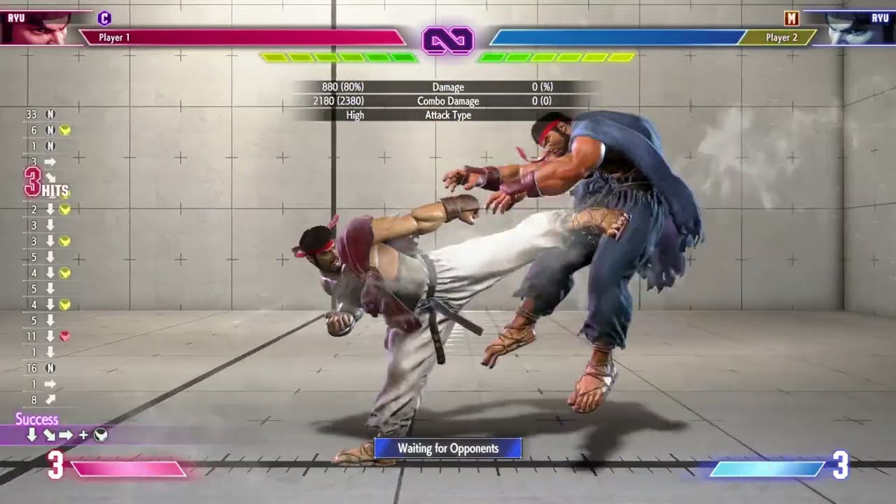 Ryu - Basic Jump Heavy Kick & High Blade Kick | Street Fighter 6 Combo