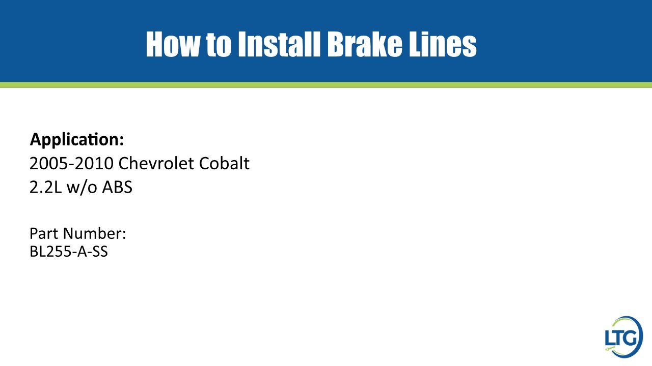 Как установить тормозные трубки Chevrolet Cobalt 2005-2010 годов