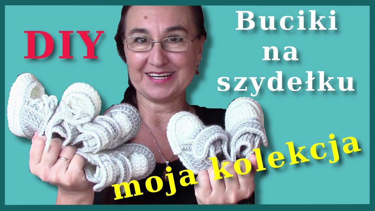 Buciki na szydełku dla noworodka niemowlaka / 0 - 3 m-cy moja kolekcja