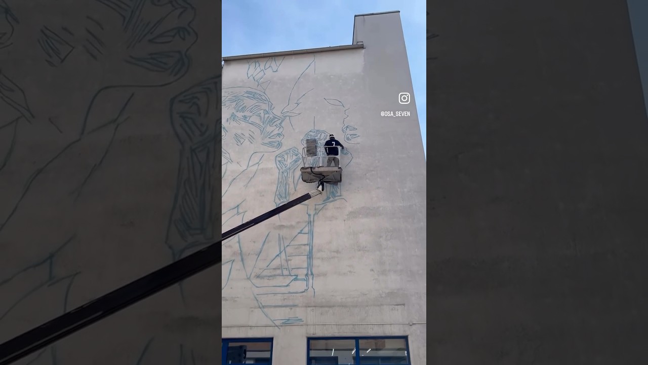 @osaseven295 namalował mural w Wiedniu, korzystając z aplikacji #Sketchar w #MetaQuest. #mural #osaSeven #vr #ar