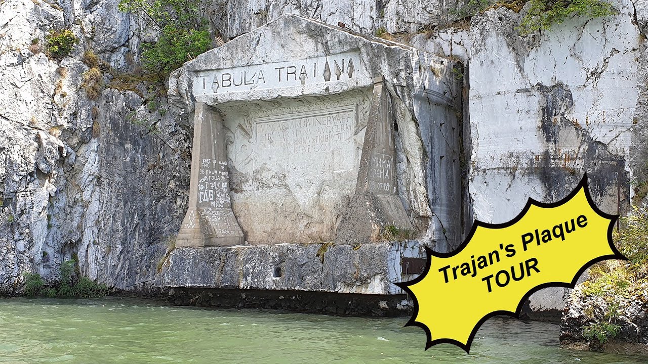 Trajan's Plaque - Tabula Traiana on the Danube River in Serbia