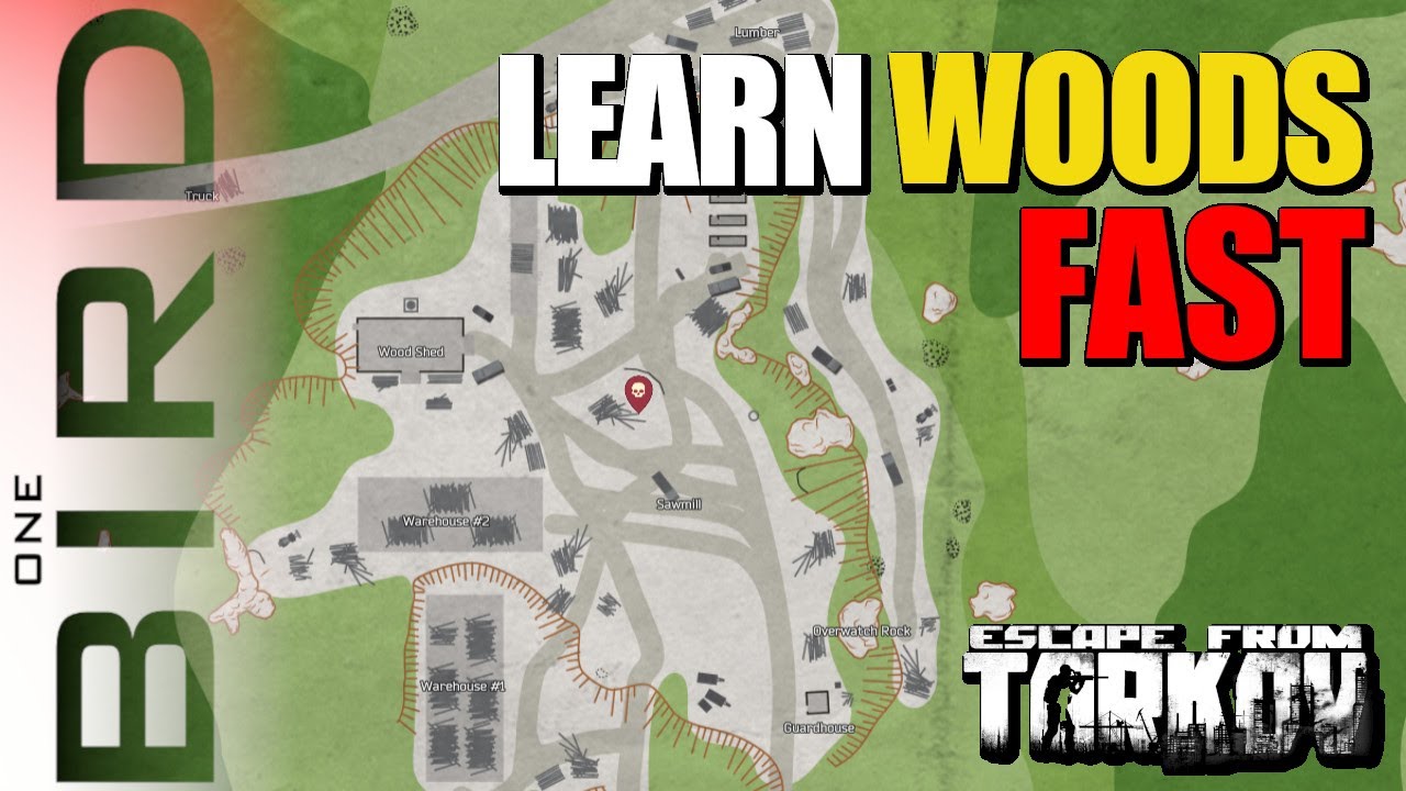 Learn WOODS FAST | Map Guide with Loot Locations, Spawns & Exits | Escape from Tarkov