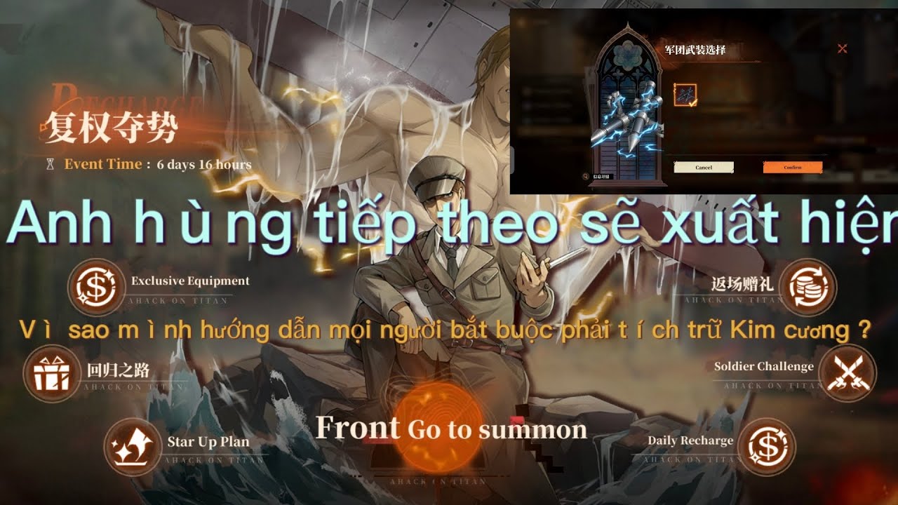 Titan Regiment - Titan Awakening| Sự kiện tuần mới có gì? Lý do mọi người phải tích trữ kim cương.