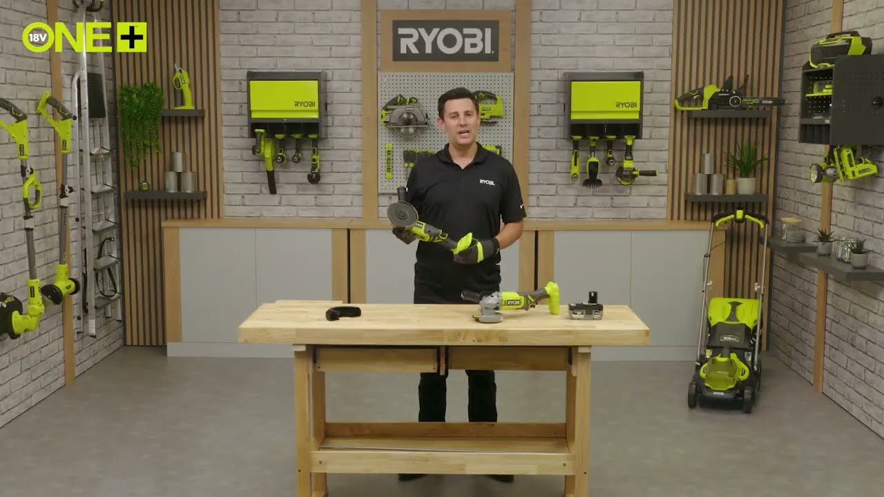 RYOBI® 18V ONE+™ Cordless 115mm & 125mm  Angle Grinder [RAG18115 & RAG18125]