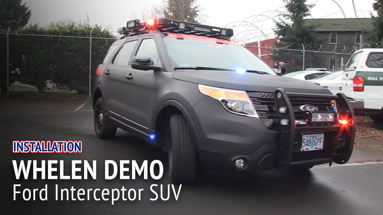 Sirennet Ford Interceptor SUV Whelen Demo Vehicle