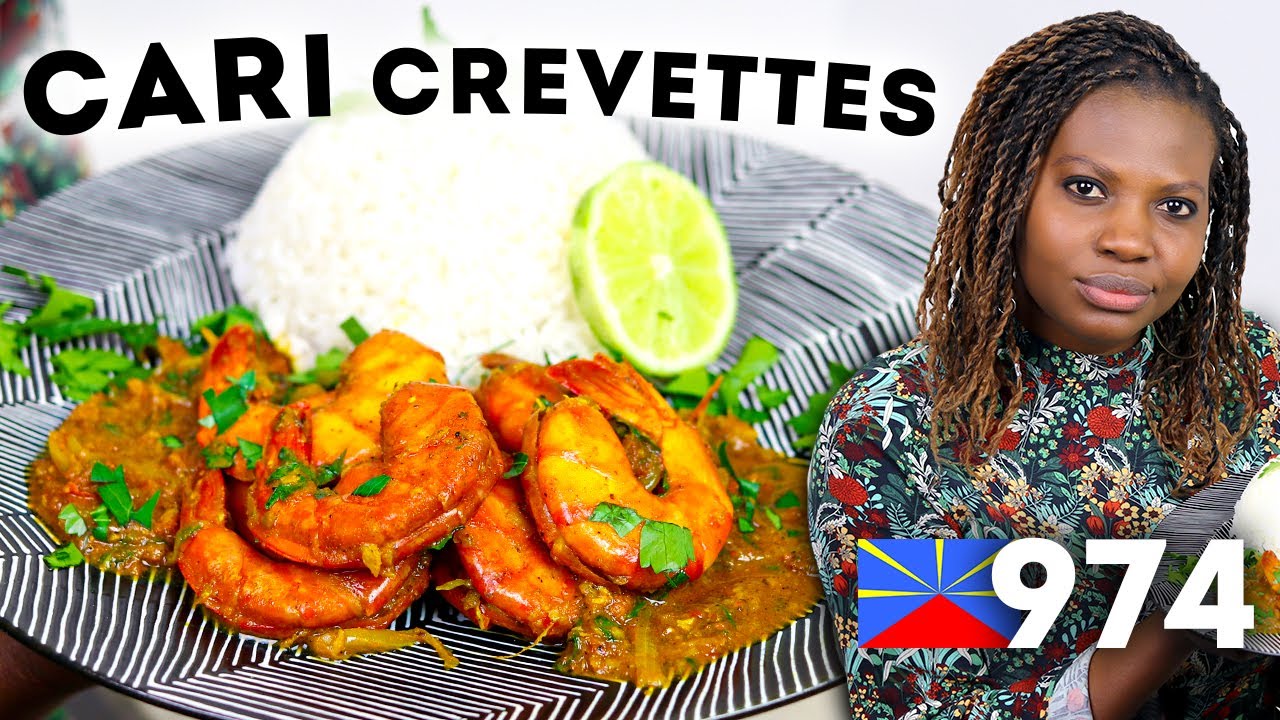 La Recette du CARI CREVETTES 🇷🇪 🍤 (Plat de Fête de LA RÉUNION)