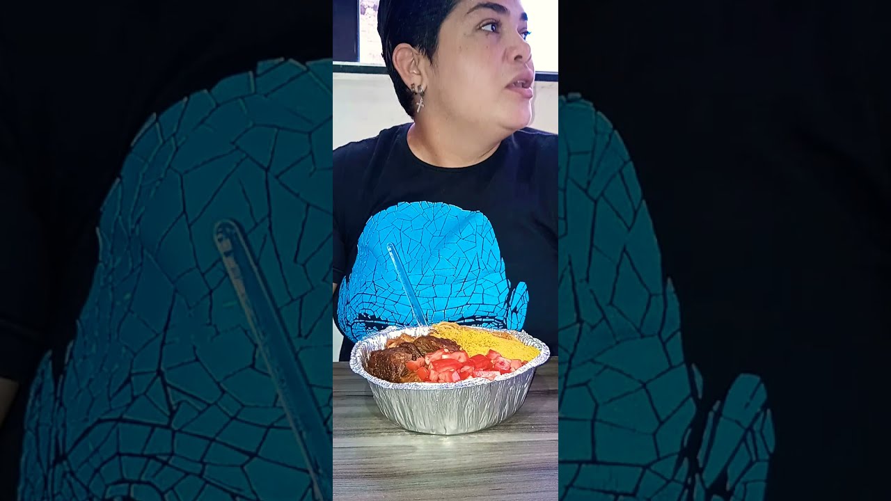 MUKBANG | MARMITA | ASSADO DE PANELA, FAROFA, ARROZ, FEIJÃO, SALADA, LIMÃO E PIMENTA | ASMR | POLY