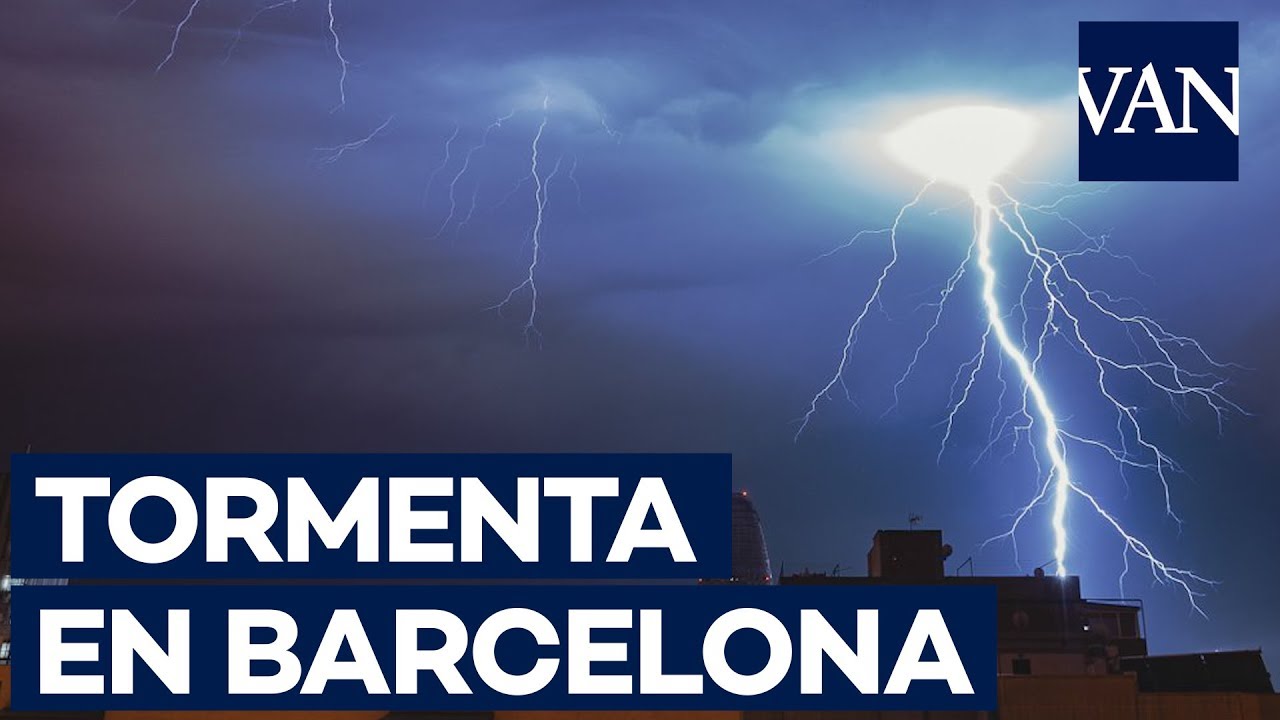 TORMENTA en BARCELONA | Un violento TEMPORAL despierta a los barceloneses