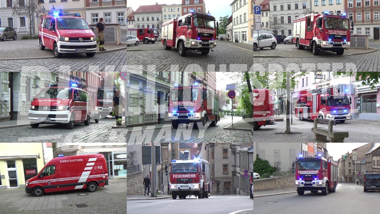 Einsatz für die FW Zeitz während der Absicherung des Fackelumzuges