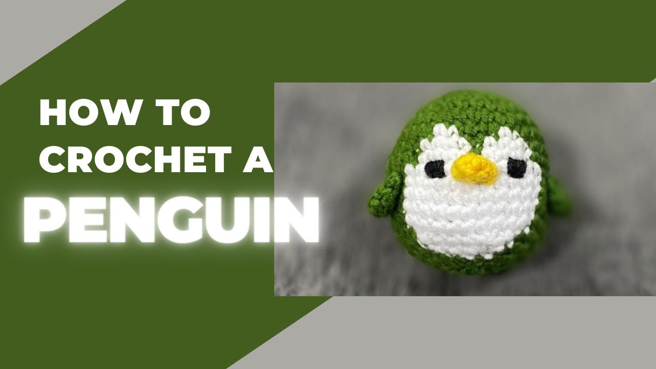 ميدالية كروشيه - بطريق كروشيه - crochet penguin -crochet keychain