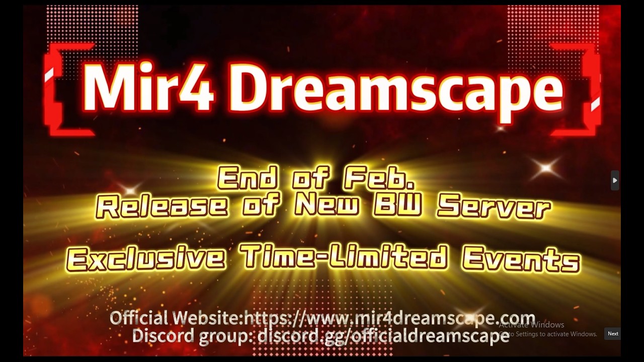 MIR 4 DREAMSCAPE - NEW BOOSTING WORLD SERVER THIS END OF FEBRUARY