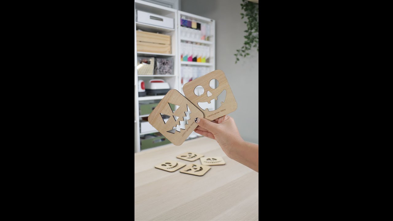 Glowforge Pro - Halloween Wood Coasters 
