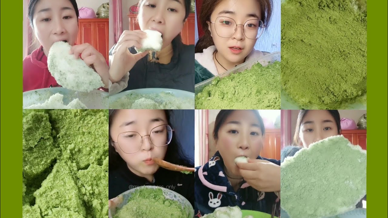 [BitesOnly] || Matcha Green Ice Bites only || Ice Eating Asmr ||