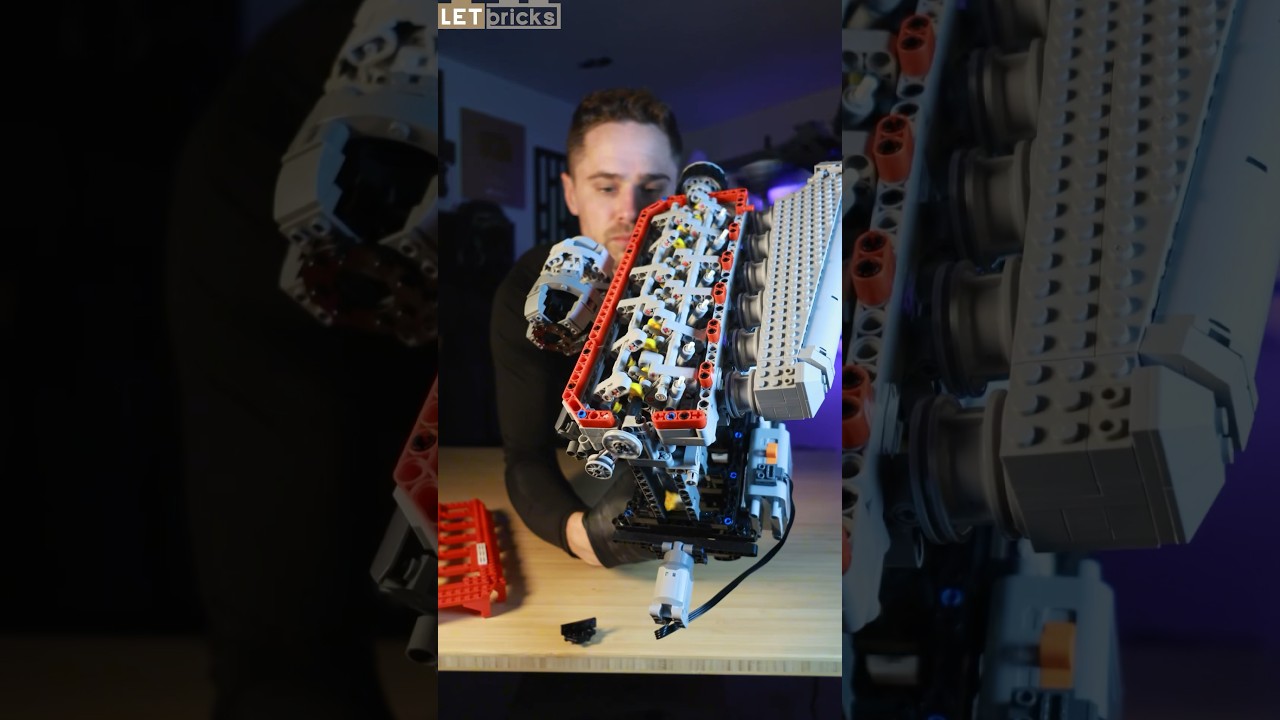This MOC brick set engine really works, check out @letbricks_moc for more! #unboxing #legomoc