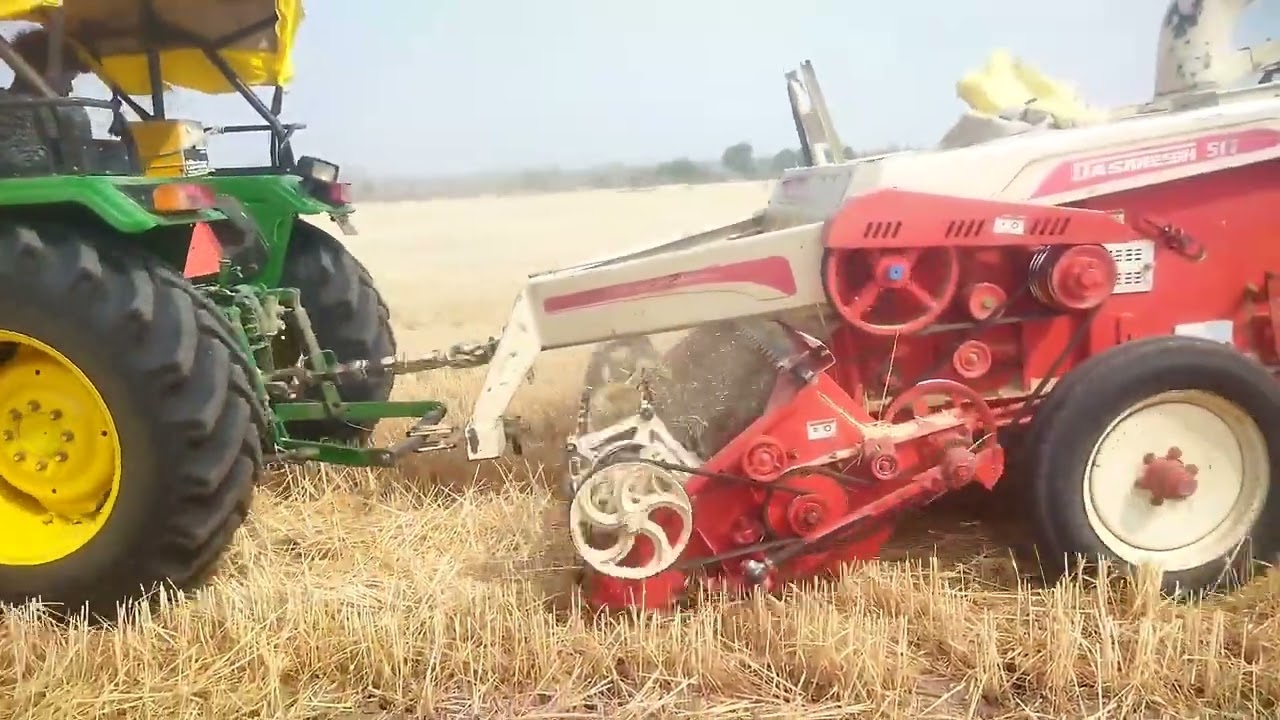 John Deere tractor farming in India #john Deere  #farmequipment #farmer 