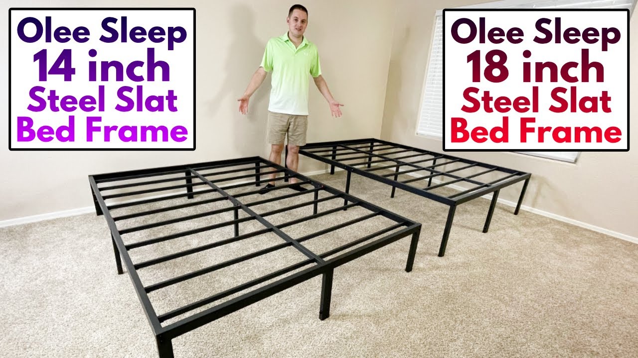 Olee Sleep Heavy Duty Steel Bed Frames! 14 Inch vs 18 Inch - Which is Better?