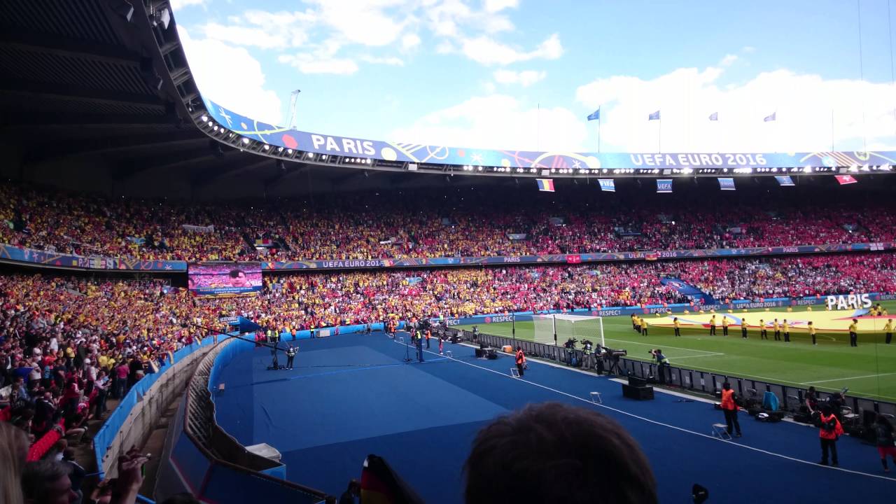 Euro 2016 - Romania vs Switzerland - National Anthems (4K Ultra HD)