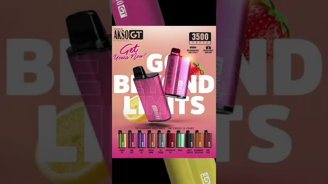 AKSO GT 3500 PUFFS RECHARGEABLE DISPOSABLE POD💨 #dopevapebatupahat #aksogt #disposablepod