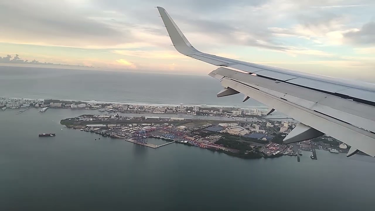 Landing in Puerto Rico is beautiful