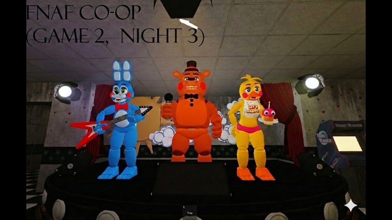 Surviving FNAF Co-op (Game2, Night3)