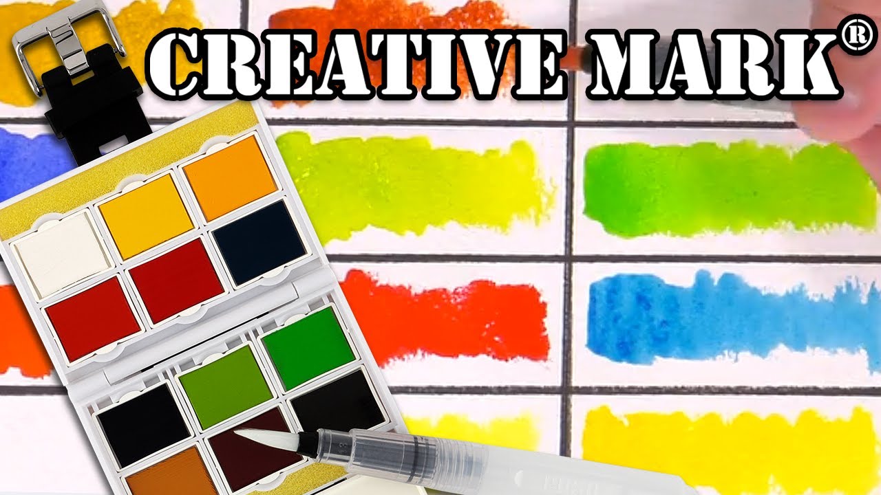 Unbox and Swatch - Creative Mark Globetrotter Watercolor Wristband Set of 12