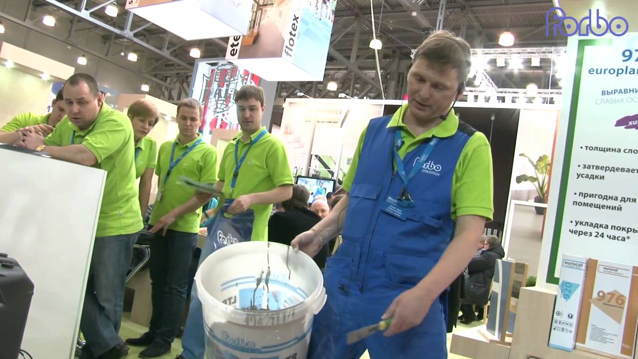 Применение выравнивающей смеси Forbo 976