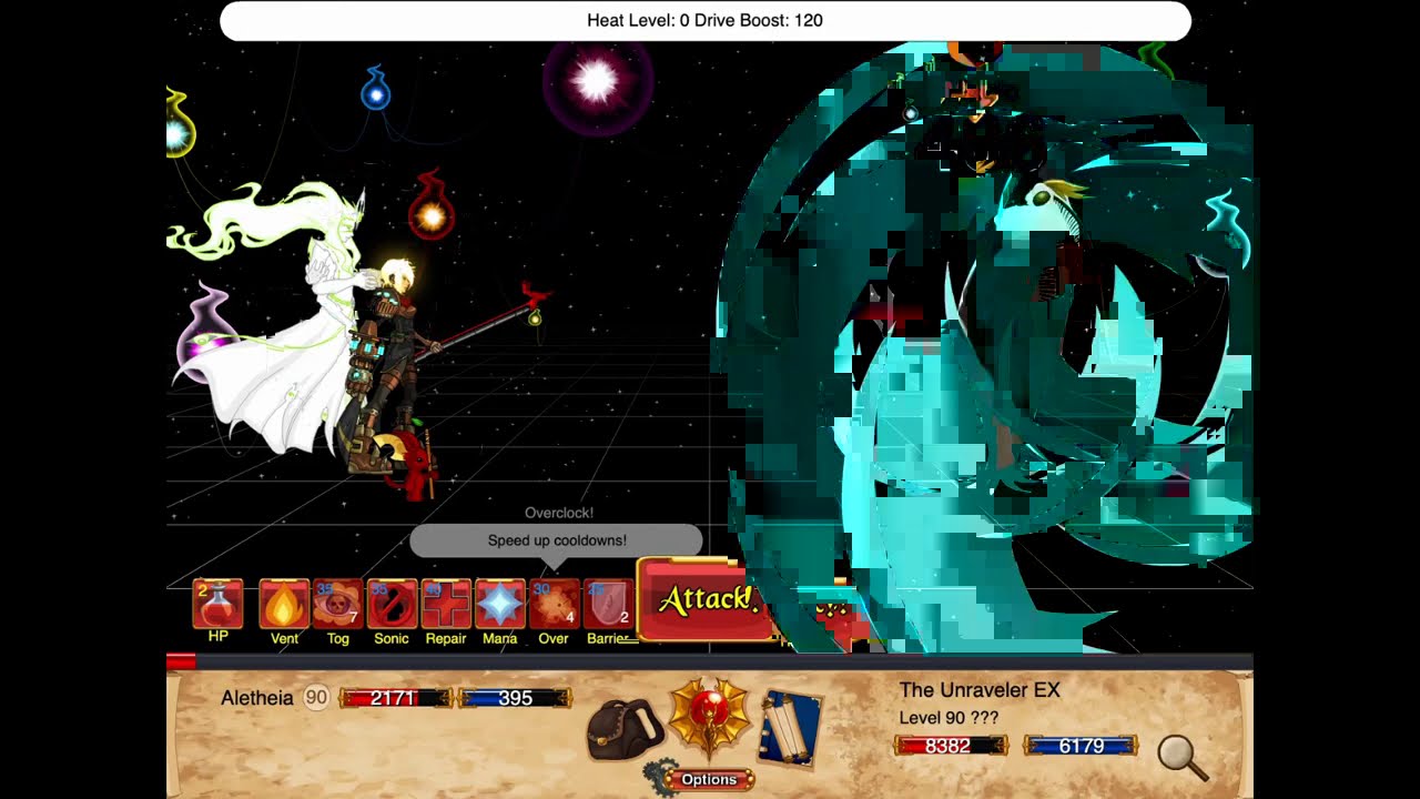 DragonFable - Technomancer vs The Unraveler EX (NDC, Dragonless)
