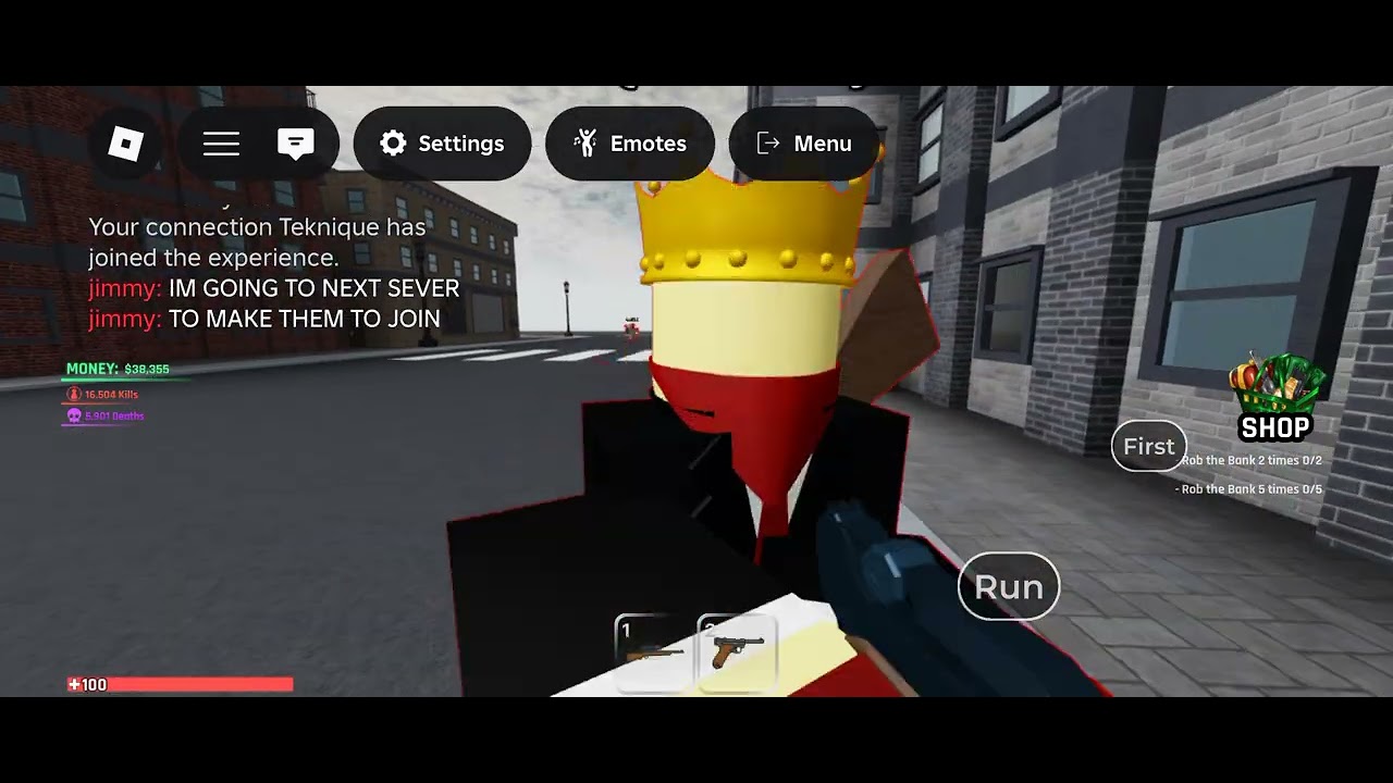 Playing random mafia shooter with the boys