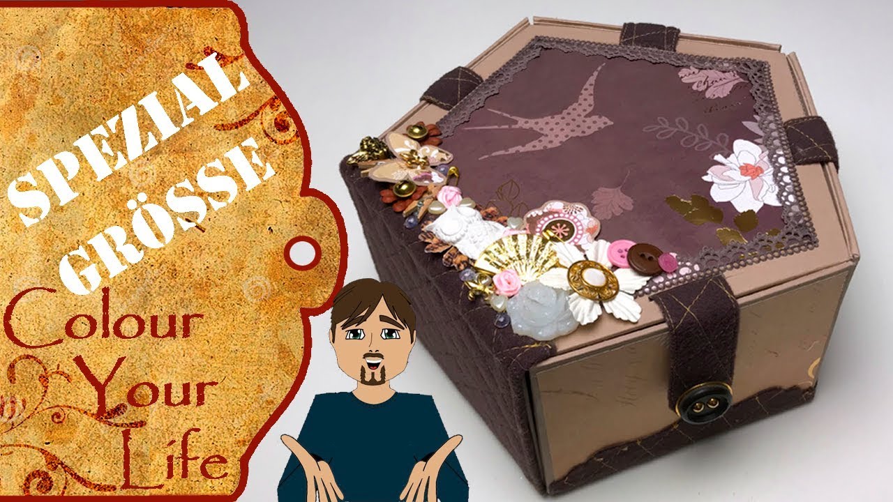 Scrapbook Foto Album - Special Fünfeckige Form (Pentagon)